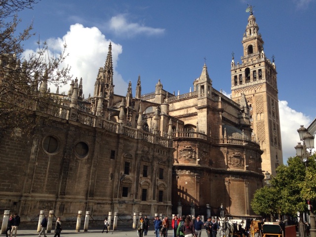 Just a very small part of this massive Cathedral building. The tower on the right, you can probably make out the bells, is where we took our panoramic photographs from !!
